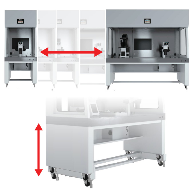 Astec customizable width and stage height